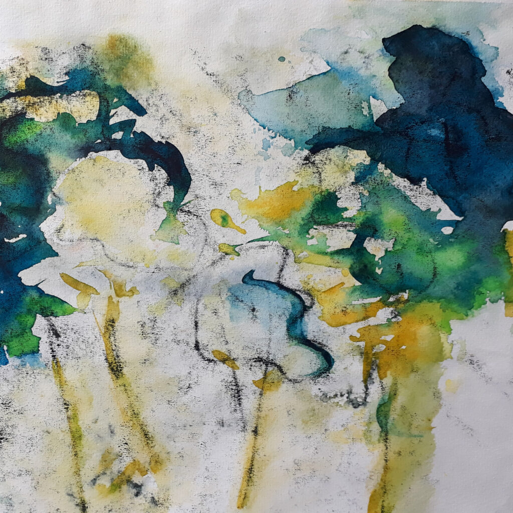 Aquarellbild Ann Szych, abstrakt